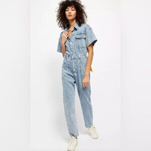 Free People Marci Denim Coveralls